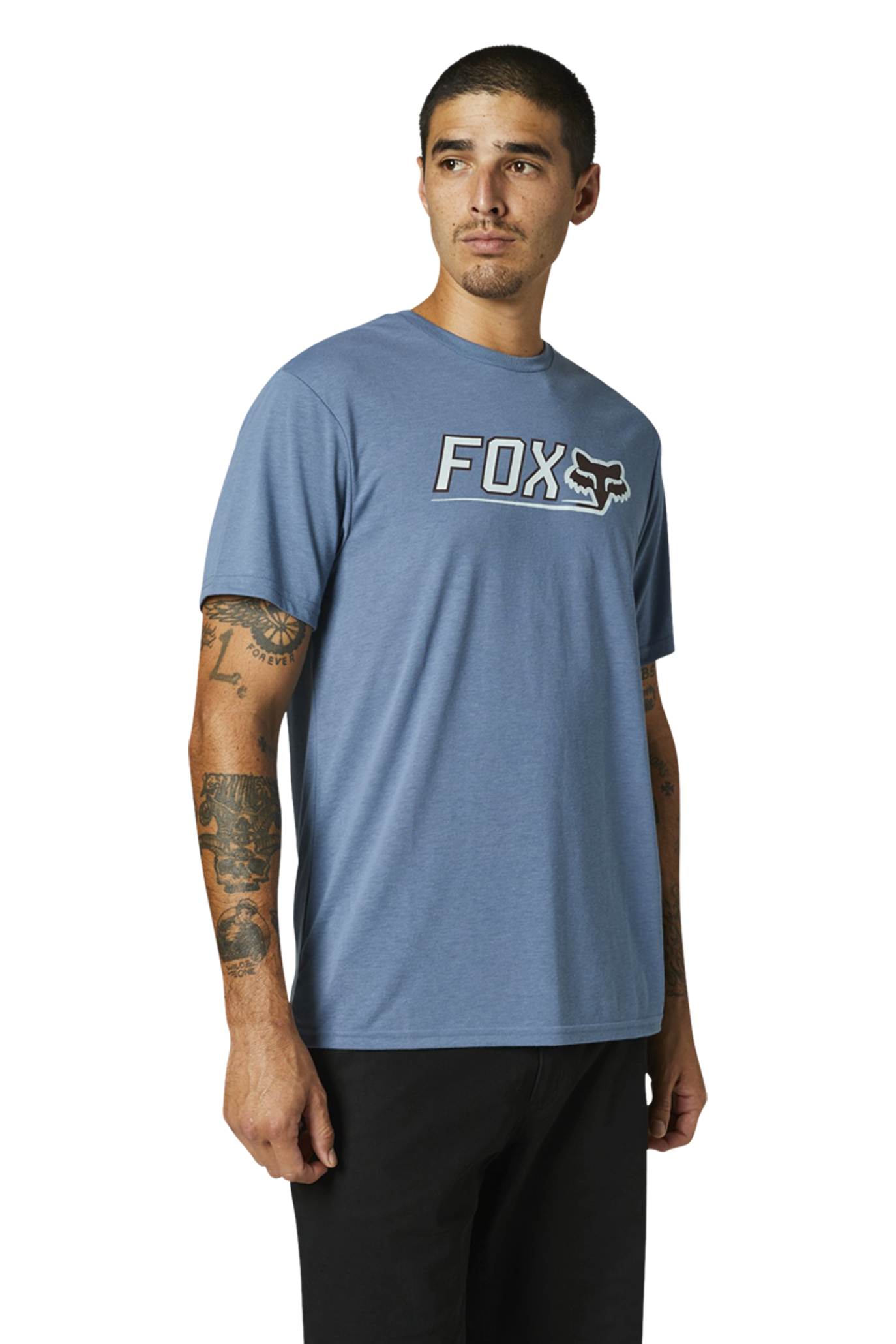 FOX T-Skjorte FOX Racing Cntro Tech Tee Blå