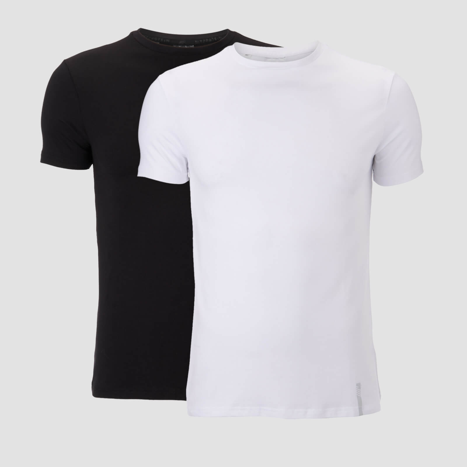 MP Luxe Classic Crew T-Skjorte (2 Pack) - Svart/Hvit - L