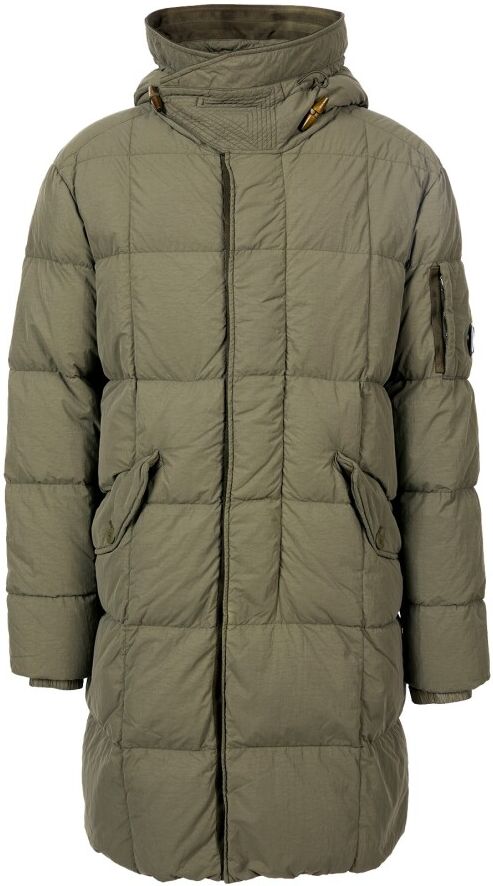 C.P. Company Flat Nylon Down Parka Jakke Ytterplagg Grønn Male