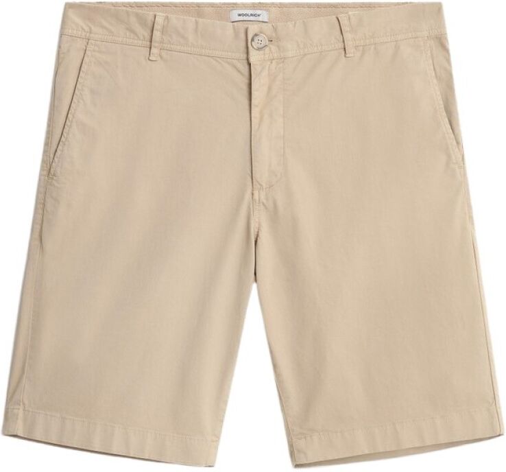 Woolrich Classic Cotton Shorts Beige Male