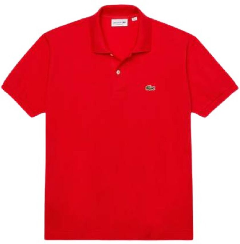 Lacoste Slim Fit Piquet T-Shirt Rød Male