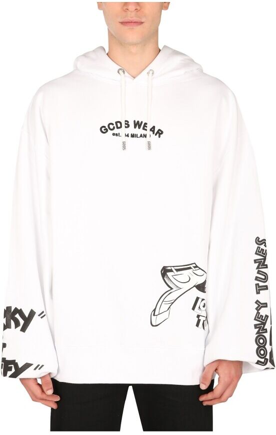 Gcds Sweatshirt Hvit Male