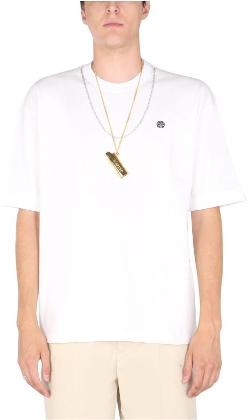 Ambush Chain Neck T-Shirt Hvit Male