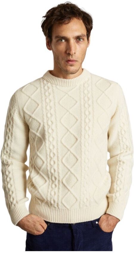 L'Exception Paris Twisted sweater in recycled wool Hvit Male