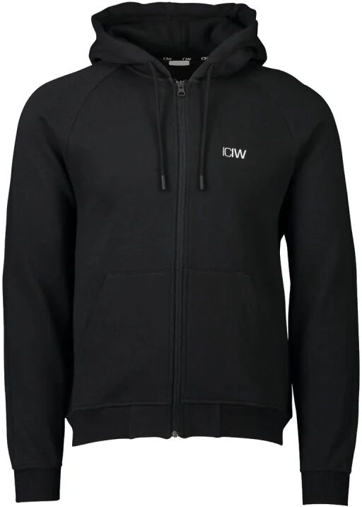 ICANIWILL Men's Essential Zipper Hoodie Sort