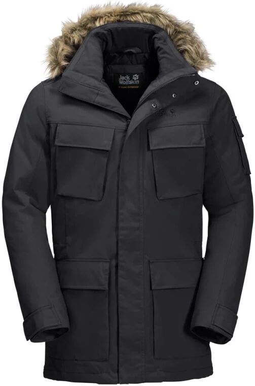 Jack Wolfskin Men's Glacier Canyon Parka Sort