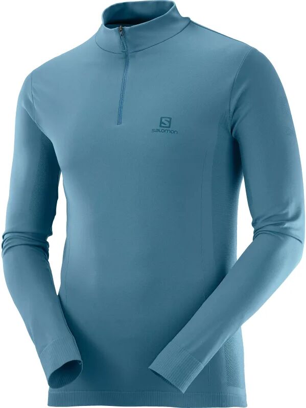 Salomon Men's Explore Seamless Half Zip Blå