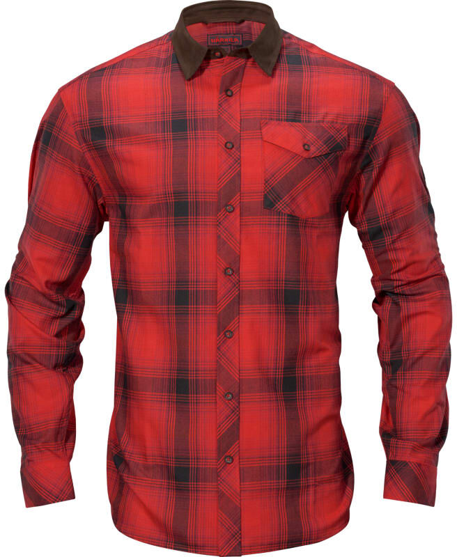 Härkila Men's Driven Hunt Flannel Shirt Rød