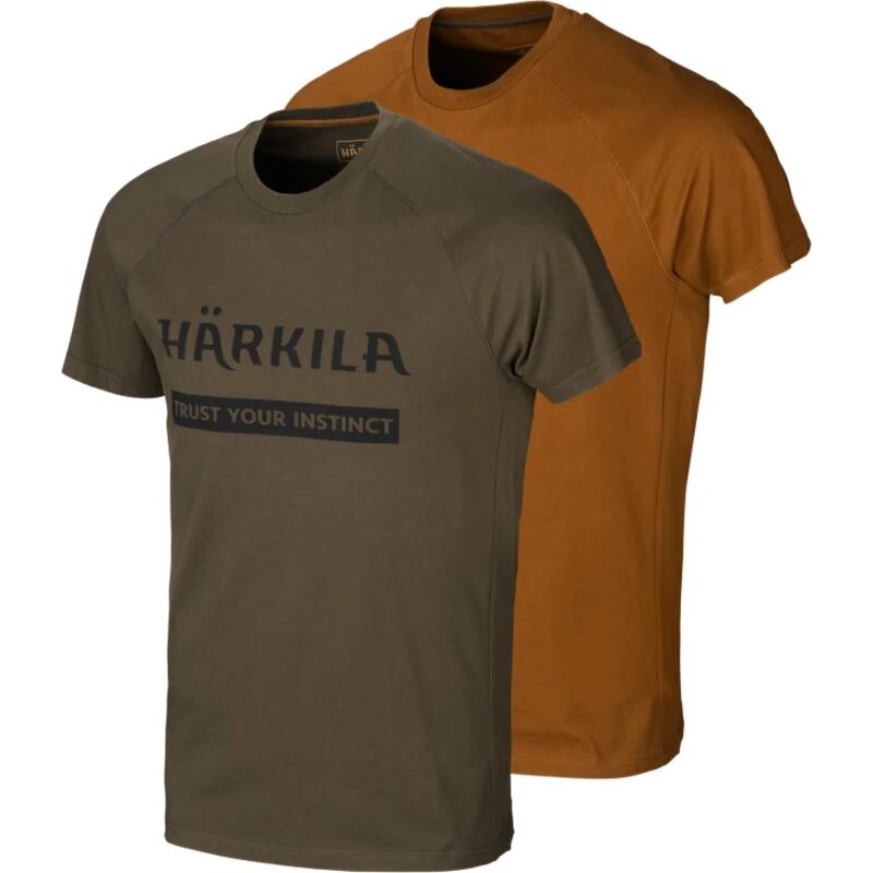 Härkila Men's Härkila Logo T-Shirt 2-Pack Flerfarget