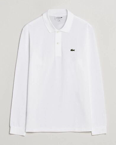 Lacoste Long Sleeve Polo White