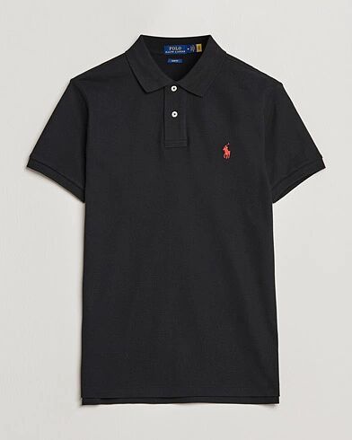 Polo Ralph Lauren Slim Fit Polo Polo Black