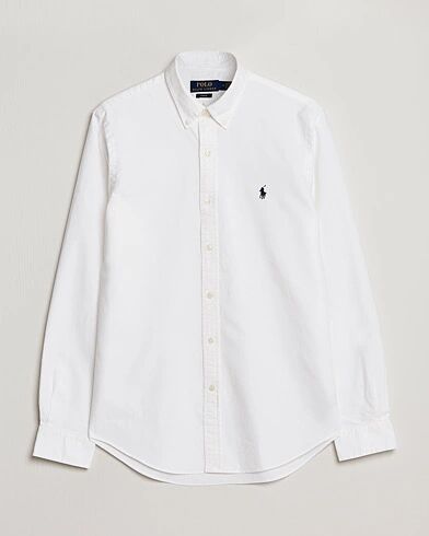 Polo Ralph Lauren Slim Fit Garment Dyed Oxford Shirt White