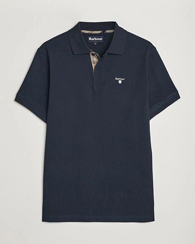 Barbour Lifestyle Tartan Pique Polo New Navy