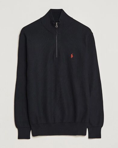 Polo Ralph Lauren Textured Half-Zip Black