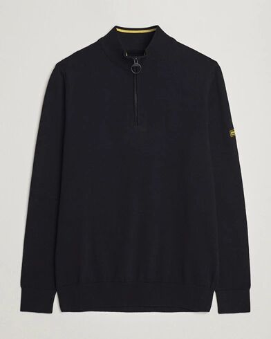 Barbour International Cotton Half Zip Black