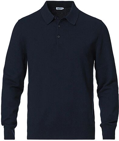 Filippa K Knitted Polo Shirt Navy