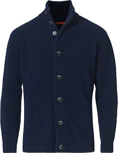 Barena Ara Heavy Boucle Cardigan Navy