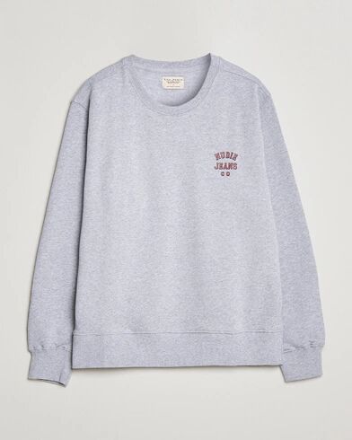 Nudie Jeans Frasse Logo Sweatshirt Grey melange