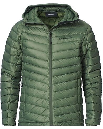 Peak Performance Frost Liner Down Hooded Jacket Thrill Green
