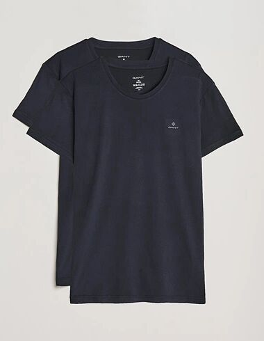 GANT 2-Pack Crew Neck Tee Black