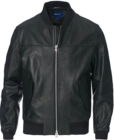 GANT Light Leather Jacket Black