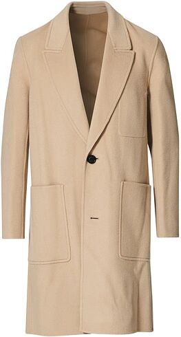 AMI Double Face Cashmere Coat Beige