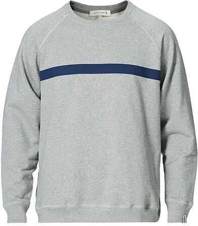 Mackintosh Printed Tape Crew Neck Sweatshirt Grey