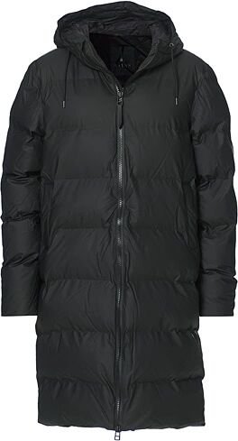 RAINS Waterproof Long Puffer Jacket Black