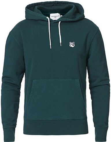 Maison Kitsuné Grey Fox Head Hoodie Dark Green