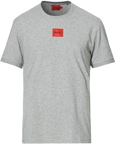 HUGO Diragolino Logo Crew Neck Tee Medium Grey