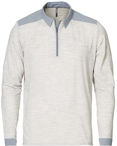 Arc'teryx Veilance Frame Long Sleeve Polo Light Grey Heather