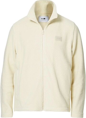 NN07 Nil Recycled Fleece Full Zip Ecru