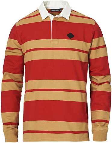 J.Lindeberg Reed Cotton Rugby Shirt Red Bell