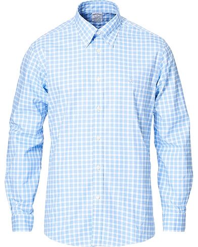 Brooks Brothers Regent Fit Oxford Pinpoint Shirt Blue Check