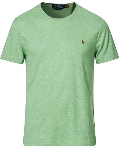 Polo Ralph Lauren Luxury Pima Cotton Crew Neck Tee Outback Green Heath