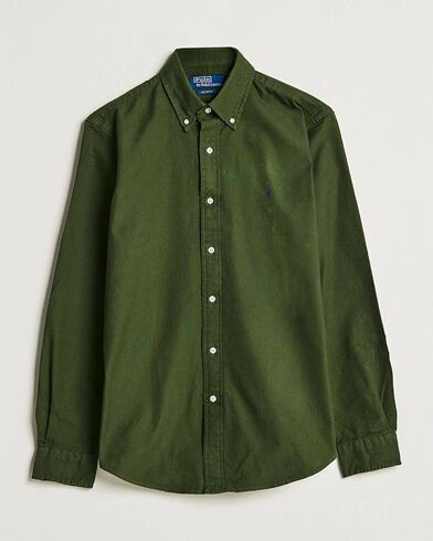 Polo Ralph Lauren Brushed Flannel Butten Down Shirt Army Green