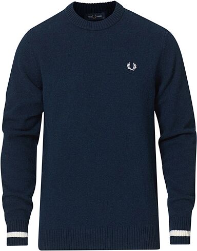 Fred Perry Tipped Crew Neck Jumper Navy