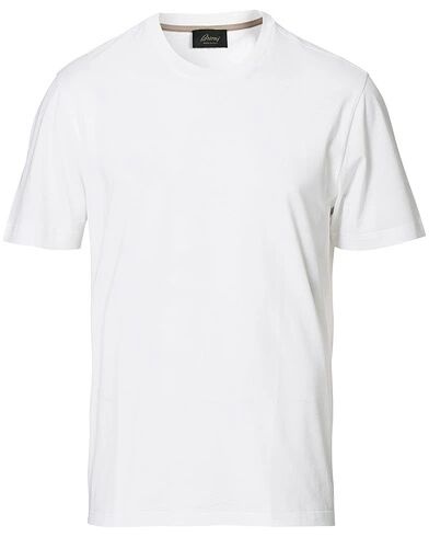 Brioni Short Sleeve Cotton T-Shirt White