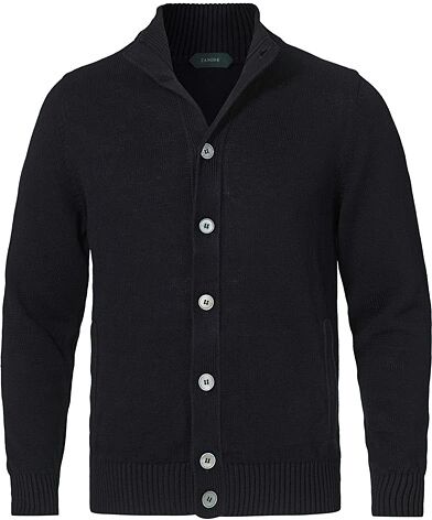 Zanone Chioto Cotton/Linen Cardigan Navy