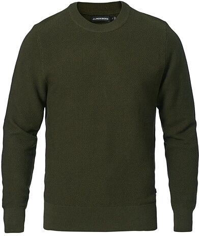 J.Lindeberg Arthur Structure Organic Cotton Crew Neck Deep Depths