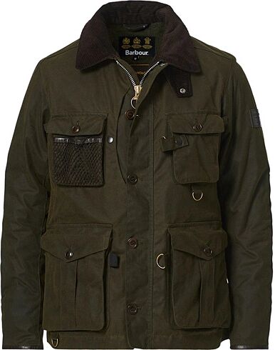 Barbour Gold Standard Grampain Padded Wax Jacket Olive