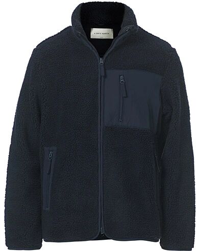 A Day's March Granån Recycled Fleece Jacket Navy