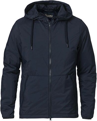 Herno Nuage Matt Nylon Hooded Jacket Navy