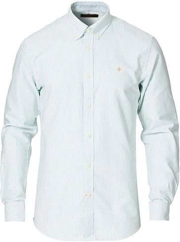 Morris Douglas Striped Oxford Shirt Green