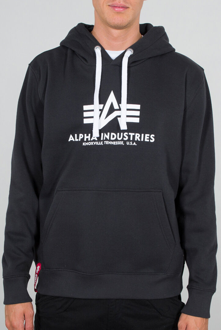 Alpha Industries Basic Hettegenser L Grå Hvit