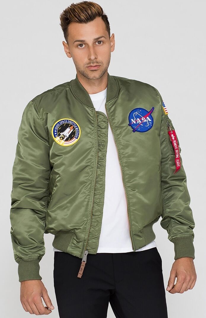 Alpha Industries MA-1 VF NASA Jakke 3XL Grønn