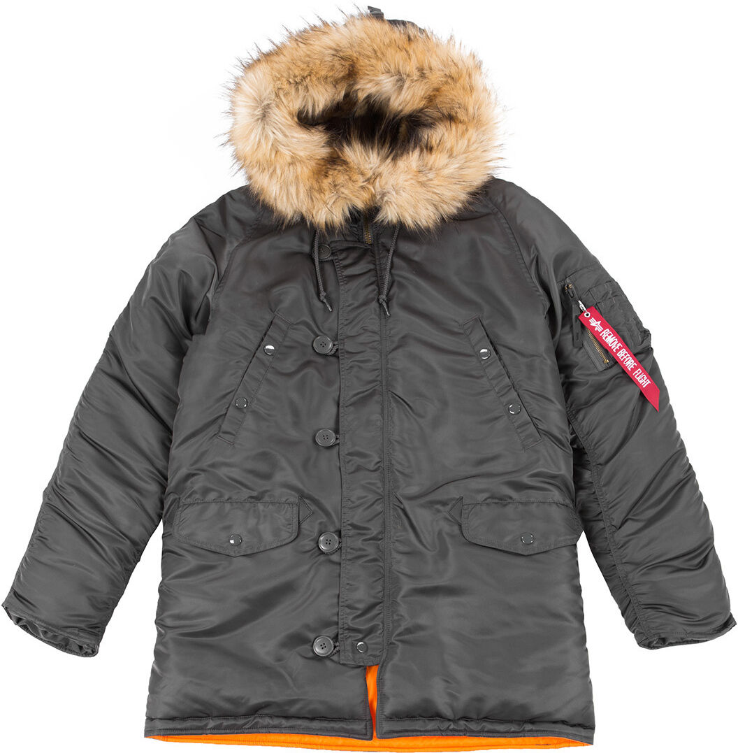 Alpha Industries N3B VF 59 Jakke 3XL Svart Grå