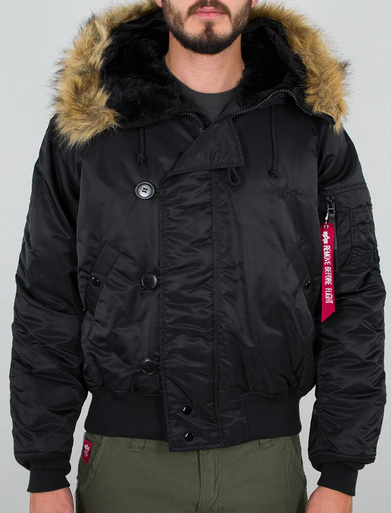 Alpha Industries N-2B Jakke L Svart