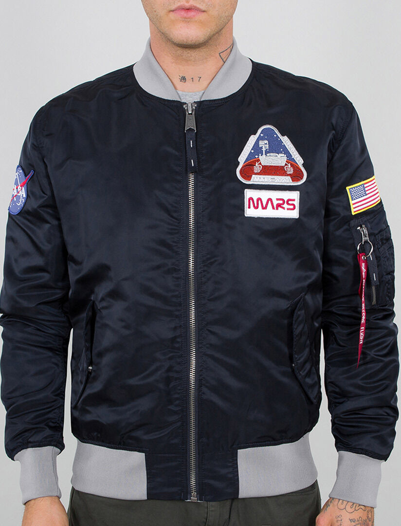 Alpha Industries MA-1 LW Mission to Mars Jakke XL Blå