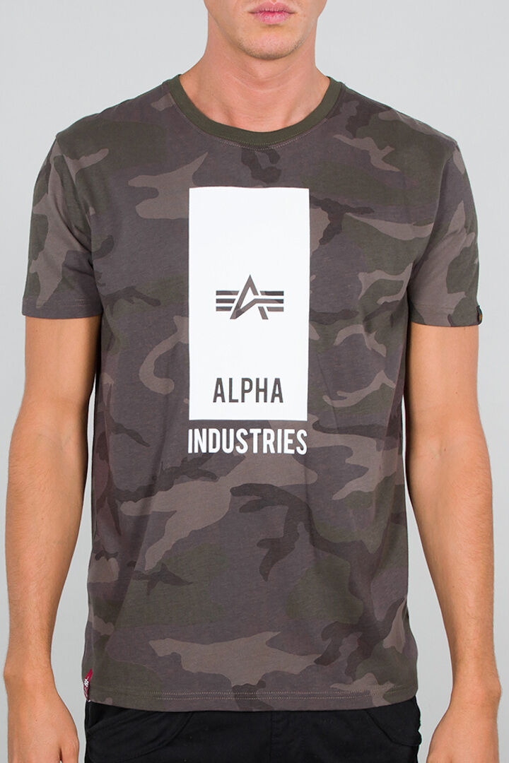 Alpha Industries Block Logo Camo T-shirt 2XL Flerfarget